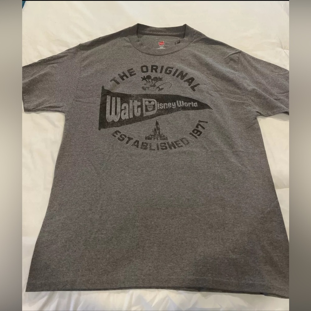 Walt Disney World Mickey Mouse Shirt Men’s Large Gray